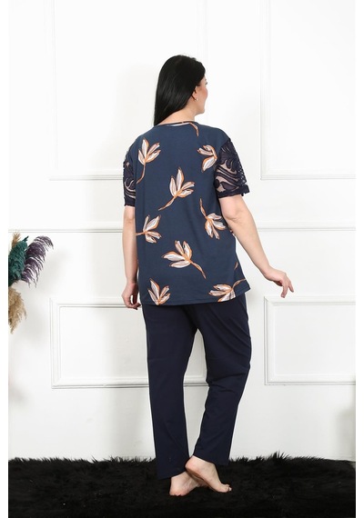 Akbeniz Kadın 5xl-6xl-7xl-8xl Büyük Beden Kısa Kol Pijama Takım 75005-lacivert Lacivert Akbeniz Kadın 5xl-6xl-7xl-8xl Büyük Beden Kısa Kol Pijama Takım 75005-lacivert Lacivert