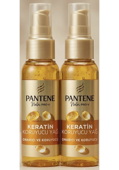 Pantene Keratin Özlü Onarıcı E Vitaminli Saç Bakım Yağı 2 x 100 ML
