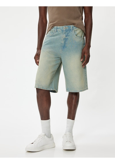 Koton Oversize Kot Şort Cep Detaylı Pamuklu Açık İndigo 4sam40033ıd Açık İndigo Koton Oversize Kot Şort Cep Detaylı Pamuklu Açık İndigo 4sam40033ıd Açık İndigo