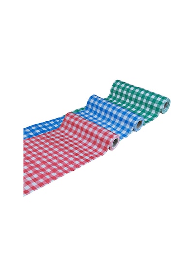 Pratikser Tek Kullanımlık Masa Örtüsü Kırmızı-mavi-yeşil - 100x120cm - 3 Rulo