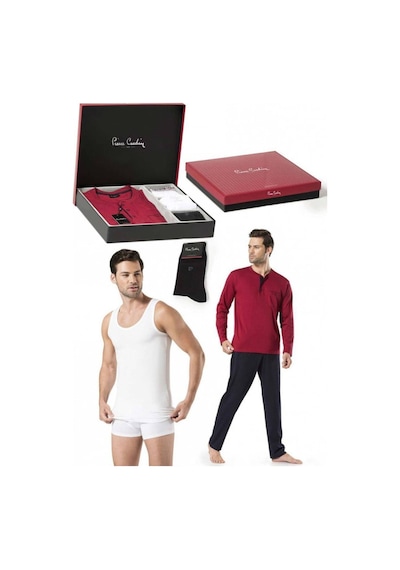 Pierre Cardin 2000 Erkek Çeyiz Takım - Bordo Bordo