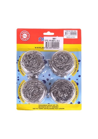 Tedar Nerox Çelik Top Tel Ovma Teli 4 Lü Blister Royaleks-nrx-f3004 Najmaddin