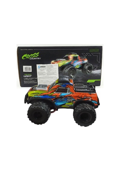1:16 Ölçek Cross Country Işıklı Off-road Rc Araba Uzaktan Kumandalı, 3 Renk Seçenekli Turuncu