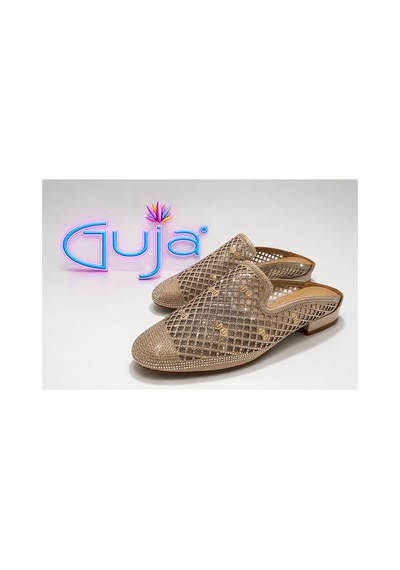 Guja 26y467-7 Hasır Görünümlü Taşlı Terlik Bej - 879412437 Bej