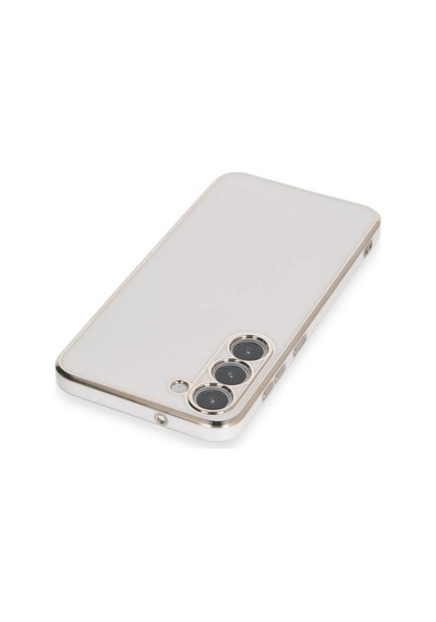 Bezos Samsung Galaxy S23 Kılıf Volet Silikon - Beyaz Bzs01