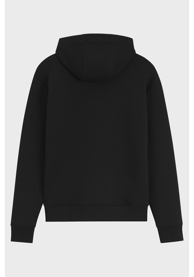 Boss Pamuklu Kapüşonlu Yaka Fermuarlı Relaxed Fit Sweat Erkek Sweat 50569946 001 Siyah