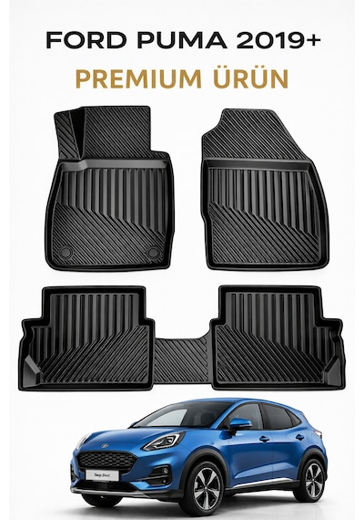 Ford Puma 2019+ Uyumlu 3d Oto Paspas Premium