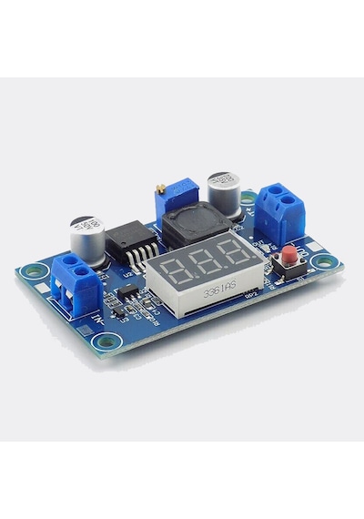 Alkatronik-Voltmetreli Lm2596 Ayarlanabilir 3A Güç Kaynağı Voltaj Düşürür