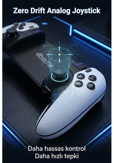 S5 Mobil Oyun Kolu & Gamepad Dönüştürücü Android Apple Uyumlu iOs Pc Type c Bağlantı Titreşimli