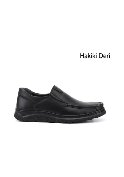 Gönderir Erkek Siyah Hakiki Deri Comfort Ayakkabı Ddma86942896