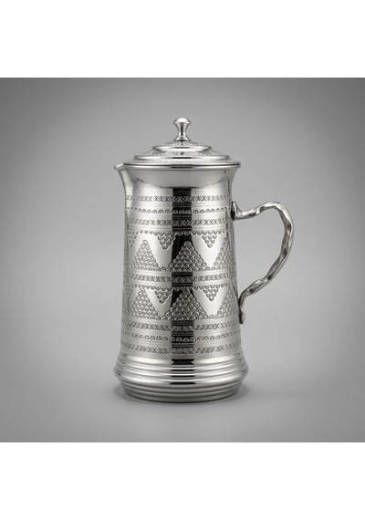 Aura Copper 2 Litre Kapaklı İçi Kalaylı El İşlemeli Bakır Sürahi