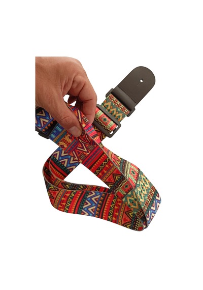 Rj200-c4 Gitar Askısı Deluxe Teal Guitar Strap Deri Başlıklı 2 Katlı