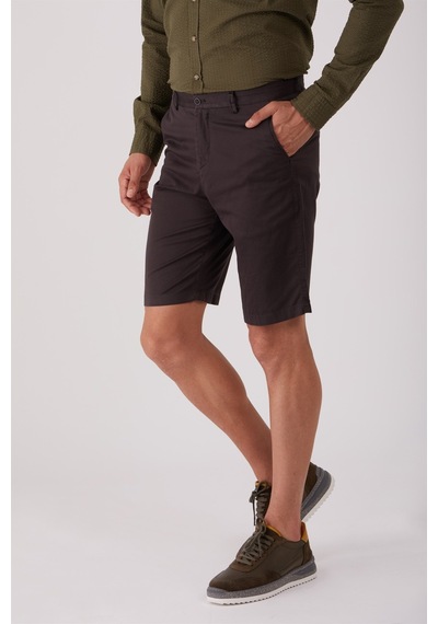 Dufy Koyu Gri Erkek Regular Fit Short - 86805 Koyu Gri