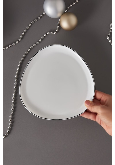 Karaca Agata Opal Cam Pasta Tabağı 20 Cm
