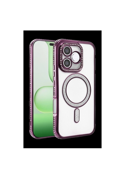 Huawei Honor 600 Lite Joke Simli Magneticsafe Kılıf - Derin Mor