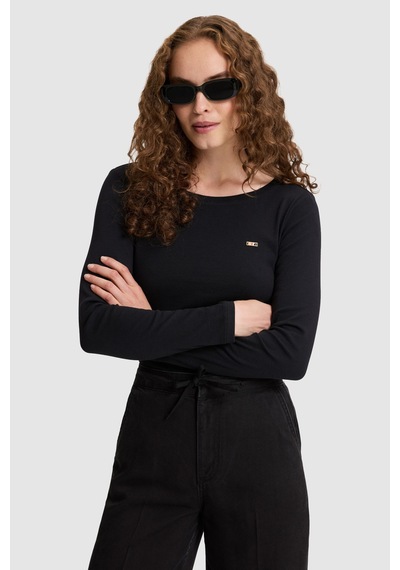 U.S. Polo Assn. Kadın Siyah Tişört 50333801 Vr046