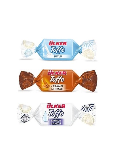 Karışık Toffe Yumuşak Şeker 3 Kg. Sütlü, Karamel Ve Damla Sakızı Aromalı