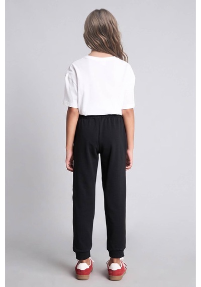 Defacto Jogger Siyah Kız Çocuk Eşofman Altı Y1226a6/bk81