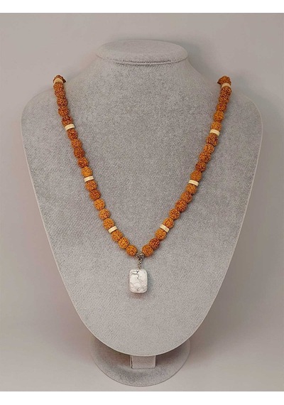 Havlit Taşlı Rudraksha Tohum Kolye Dolama Bileklik 8mm 49714