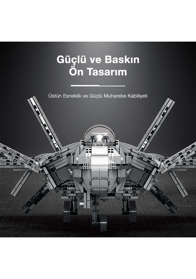 Reobrix 33025 Chengdu J-20 Jet Uçak Yaratıcı Yapı Blok Seti Building Blocks - 1911 Parça