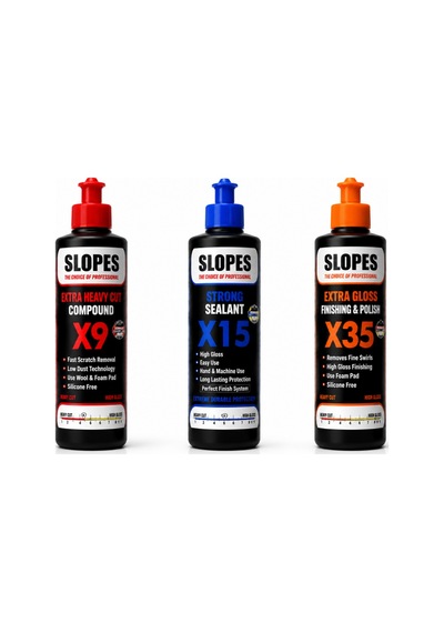 Slopes X9 Extra Kalın X15 İnce Pasta X35 Hare Giderici Seti 250 Ml