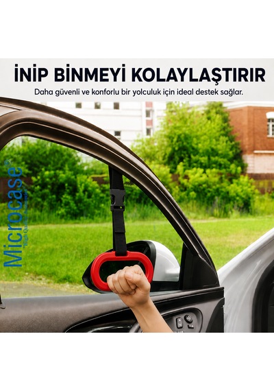 Microcase Çok Amaçlı Uzunluk Ayarlanabilir Otobüs Oto Araç Yaşlı Çocuk Vb İçin El Tutacağı Destek 2 Adet Al5606 Lacivert