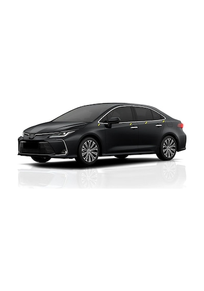 Toyota Corolla Uyumlu Sedan Krom Cam Çıtası 19-2020-2022 P.Çelik 8 Parça