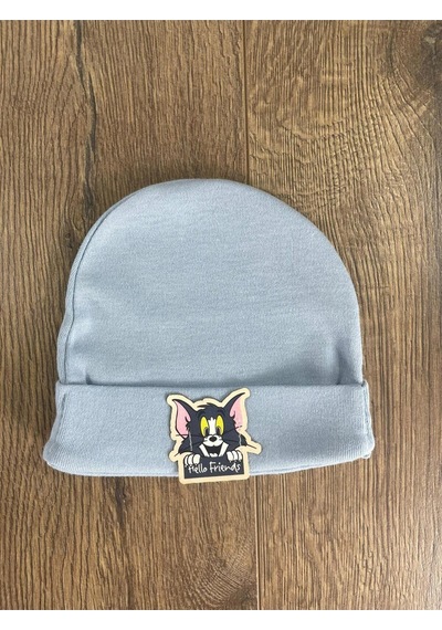 2d2b Hello Friends Alttan Çıtçıtlı Bereli Unisex 3lü Bebek Takım Açık Mavi