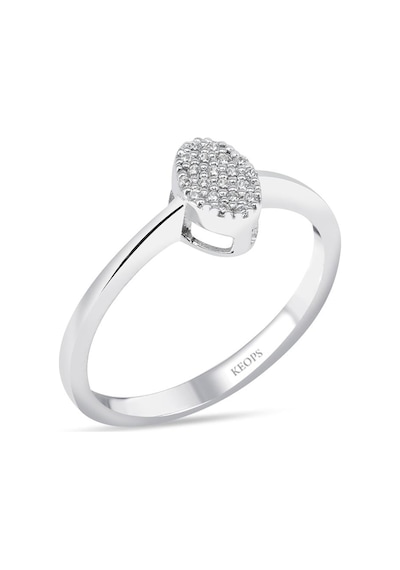 0.10 Karat Oval Pırlanta Coronet Yüzük