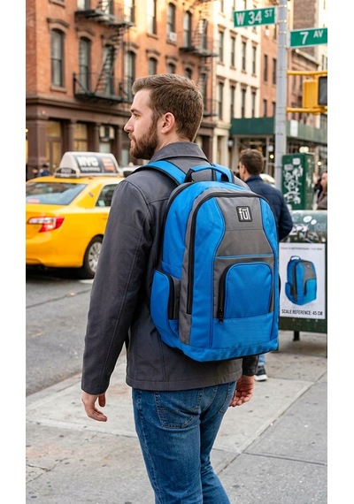 Ful - Sweet Mel Kobalt Mavi Gündelik Seyahat Unisex Laptop Sırt Çantası