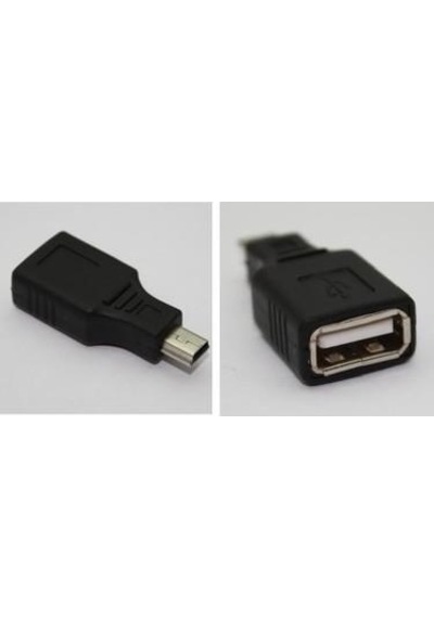 Mini usb otg 5 pin otg araç teyp için mini usb otg çevirici