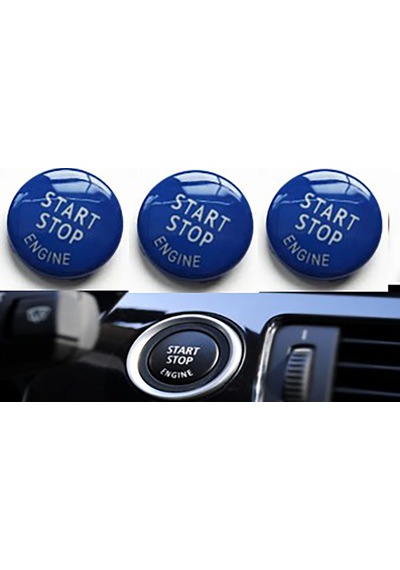 Bmw E60 E90 E84 E70 E71 E72 Start Stop Düğme Kapağı Mavi Oem 61319154945/61316966714/61316960743