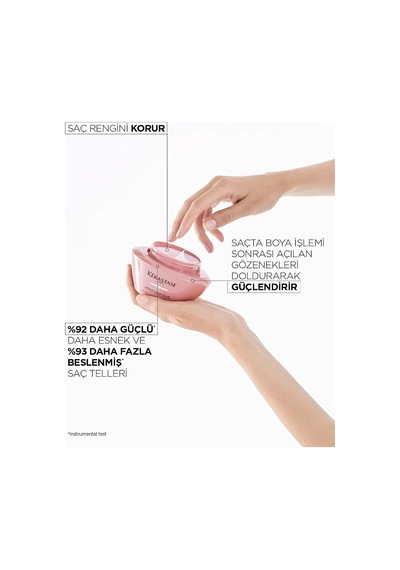 Tr Kerastase Chroma Absolu Yoğun Gözeneklik Önleyici Dolgun Saç Maskesi, 200 Ml Çiçekli Pembe