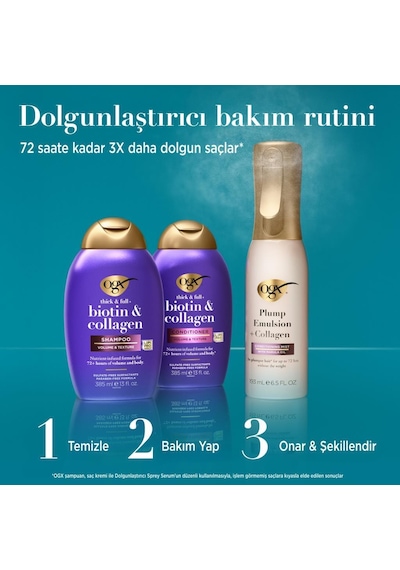 Ogx Marula Yağı + Kolajen Dolgunlaştırıcı Sprey Serum 193 Ml