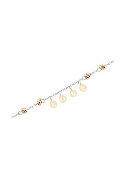 Gülaylar - Altın 14 Ayar Kalp Bileklik N11.15898 Sarı Altın