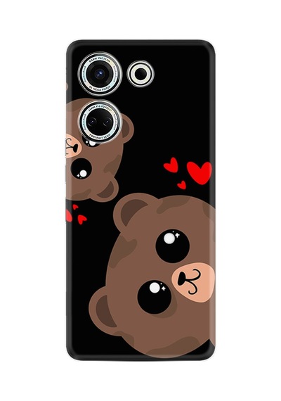 Tecno Camon 20 Kılıf Silikon Desen Özel Seri Love Animals 1780