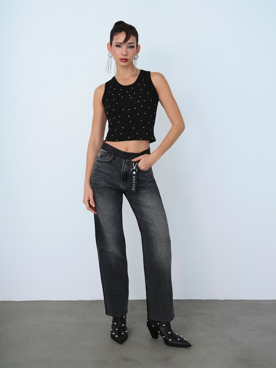 Loft Slim Fit Kadın Top Lf2040096 Q1.v1 Siyah