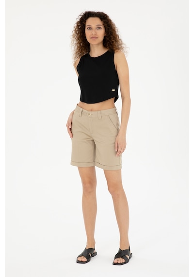 U.s. Polo Assn. Kadın Açık Haki Şort / Bermuda 50281722-vr183 Açık Haki
