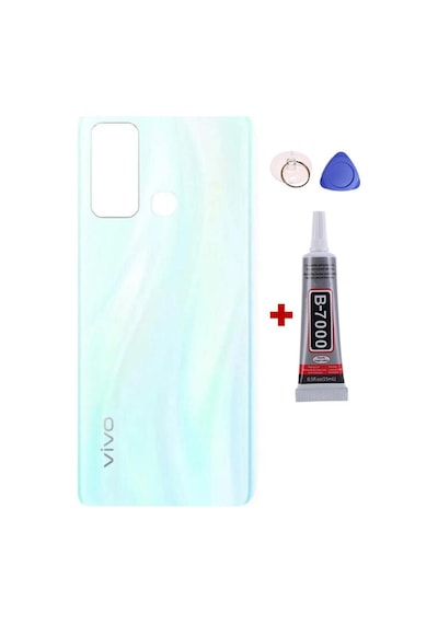 Vivo Y30 Yeşil Arka Kapak Batarya Kapağı Pil Kapağı Yapışkan Ve Sökme Aparatıyla Beraber Full Set Yeşil