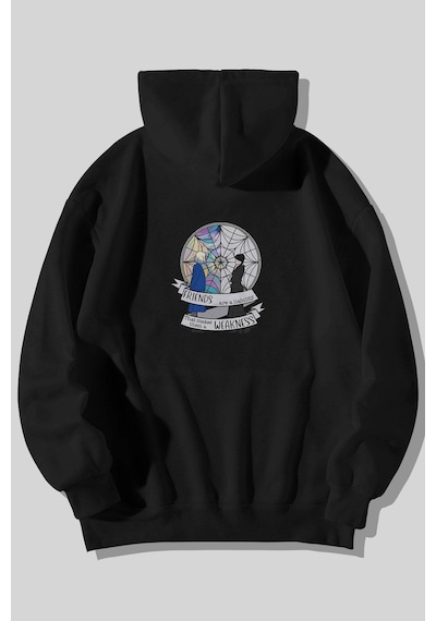 Wednesday Addams Ön Arka Baskılı Unisex Siyah Kanguru Cepli Kapüşonlu Sweatshirt Hoodie Siyah Wednesday Addams Ön Arka Baskılı Unisex Siyah Kanguru Cepli Kapüşonlu Sweatshirt Hoodie Siyah