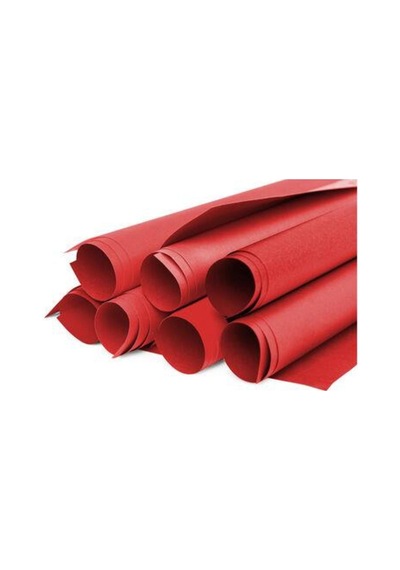 Kika Fon Kartonu 100gr 50x70 100 Lü Paket Kırmızı Renkli Fon Kartonu