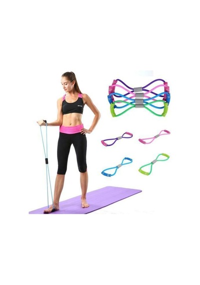 Pilates Direnç Lastiği Egzersiz İpi Elastik Pilates Halatı Yoga İp