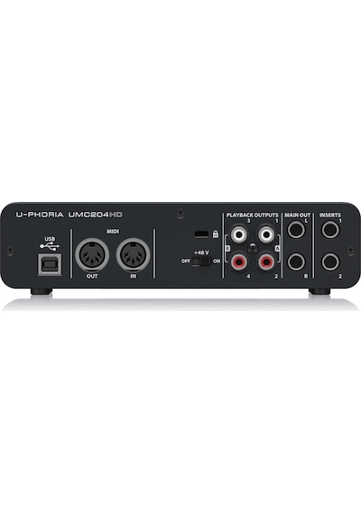 Behringer UMC204HD 24-Bit/192Khz 2 x 4 Usb Ses Kartı Behringer UMC204HD 24-Bit/192Khz 2 x 4 Usb Ses Kartı