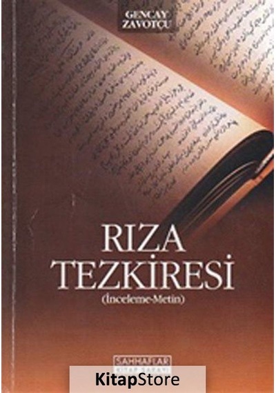 Rıza Tezkiresi - Gencay Zavotçu - Sahhaflar Kitap Sarayı