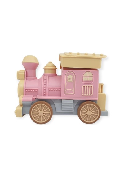 Oyuncak Tren Işıklı Sesli Bas Gitsin 14cm - Pembe - 8068a