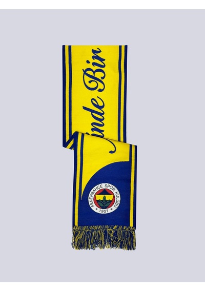 Fenerium Fenerbahçe Sarı Lacivert Mazinde Bir Tarih Yatar Unisex Dokuma Atkı Lacıvert-sarı