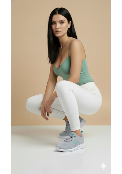 Jump 24937 Grey Mint Kadın Spor Ayakkabı Gri