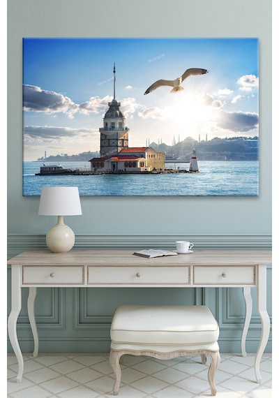 Kız Kulesi İstanbul Dekoratif Kanvas Tablo 120 x 80