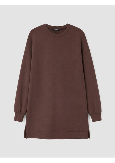 LC Waikiki Lc Waıkıkı Kahverengi Soft Touch Kadın Sweatshirt Tunik