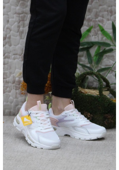 Lumberjack Null Beyaz Rahat Esnek Sneaker Kadın Spor Ayakkabı 001